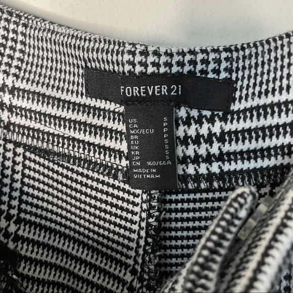 F21 houndstooth high rise pants size small - Picture 2 of 6